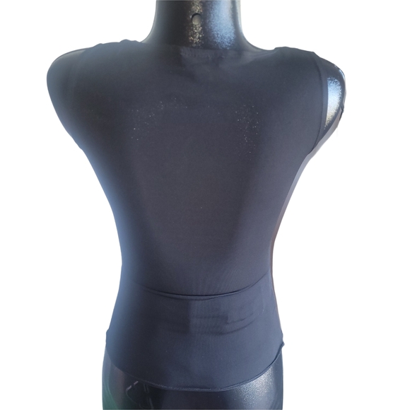 BCX Black Sleeveless Wrap Top with Beaded Detailing S - Picture 6 of 7